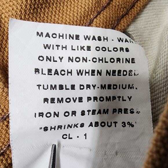 Vintage USA Works Five Brother Pants Mens W38 L32 Brown Double Knee Carpenter - Picture 6 of 11